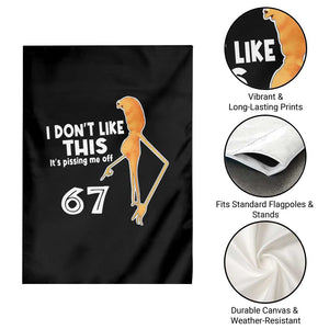 Funny Marcus The Worm 67 Meme Garden Flag I Dont Like This Its Pissing Me Off TS11 Print Your Wear