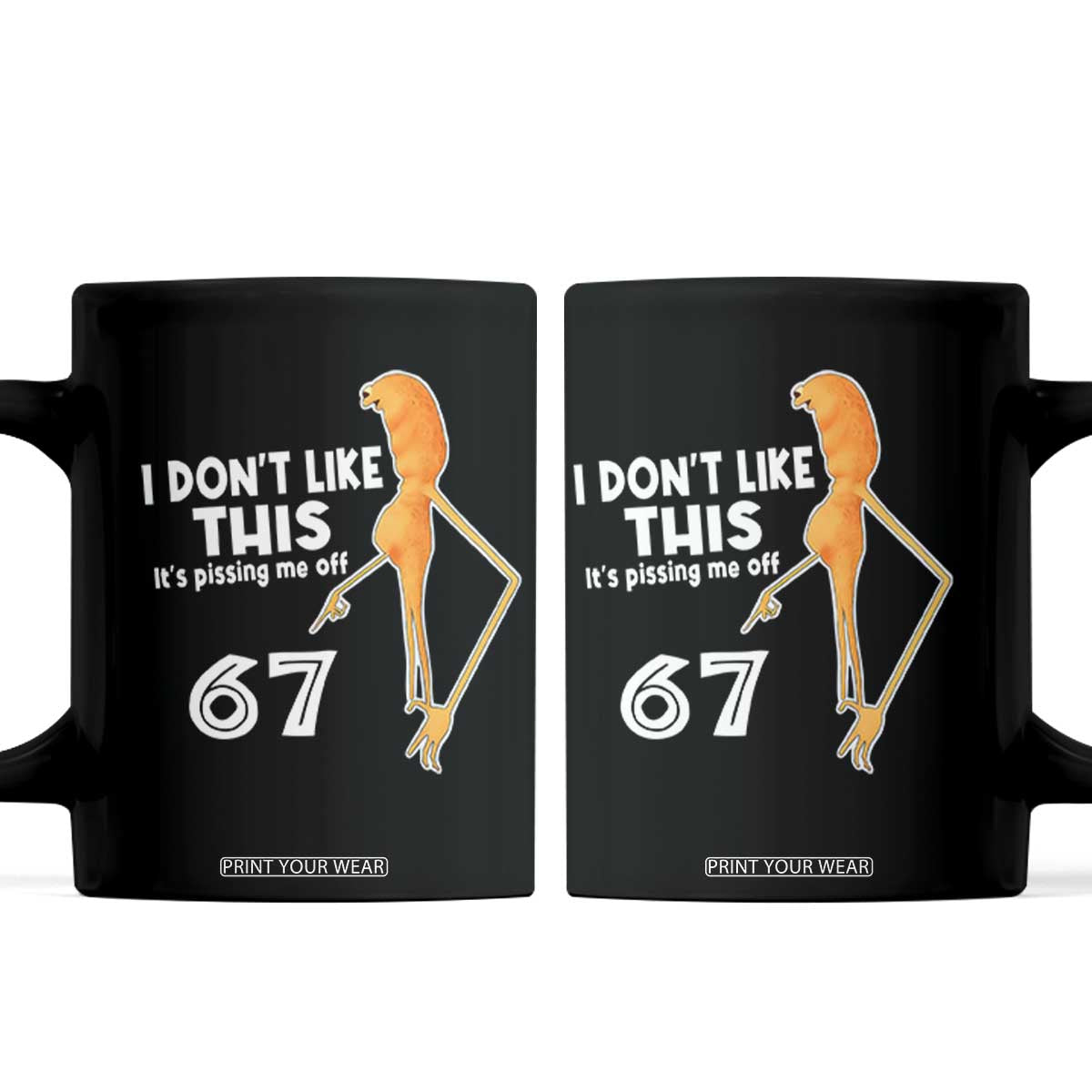 Funny Marcus The Worm 67 Meme Coffee Mug I Dont Like This Its Pissing Me Off TS11 Black Print Your Wear