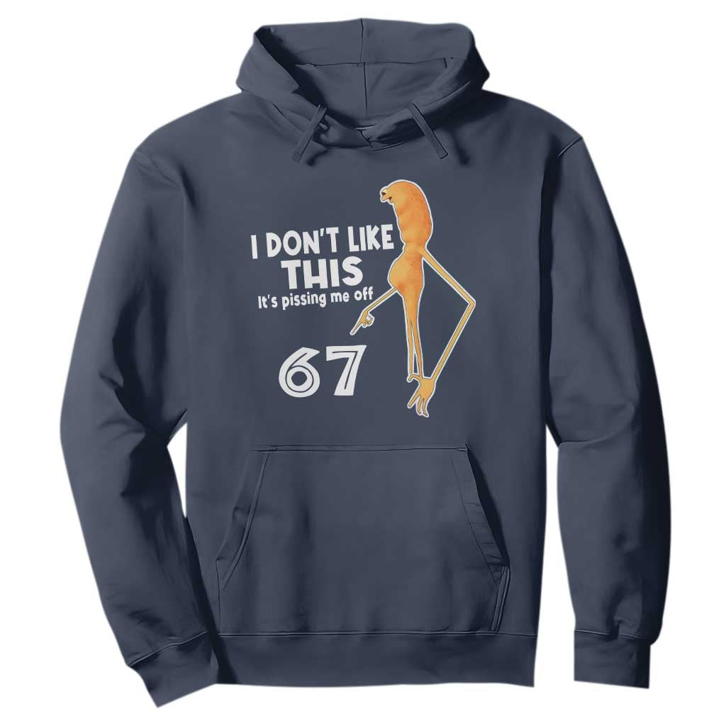 Funny Marcus The Worm 67 Meme Hoodie I Dont Like This Its Pissing Me Off - Print Your Wear