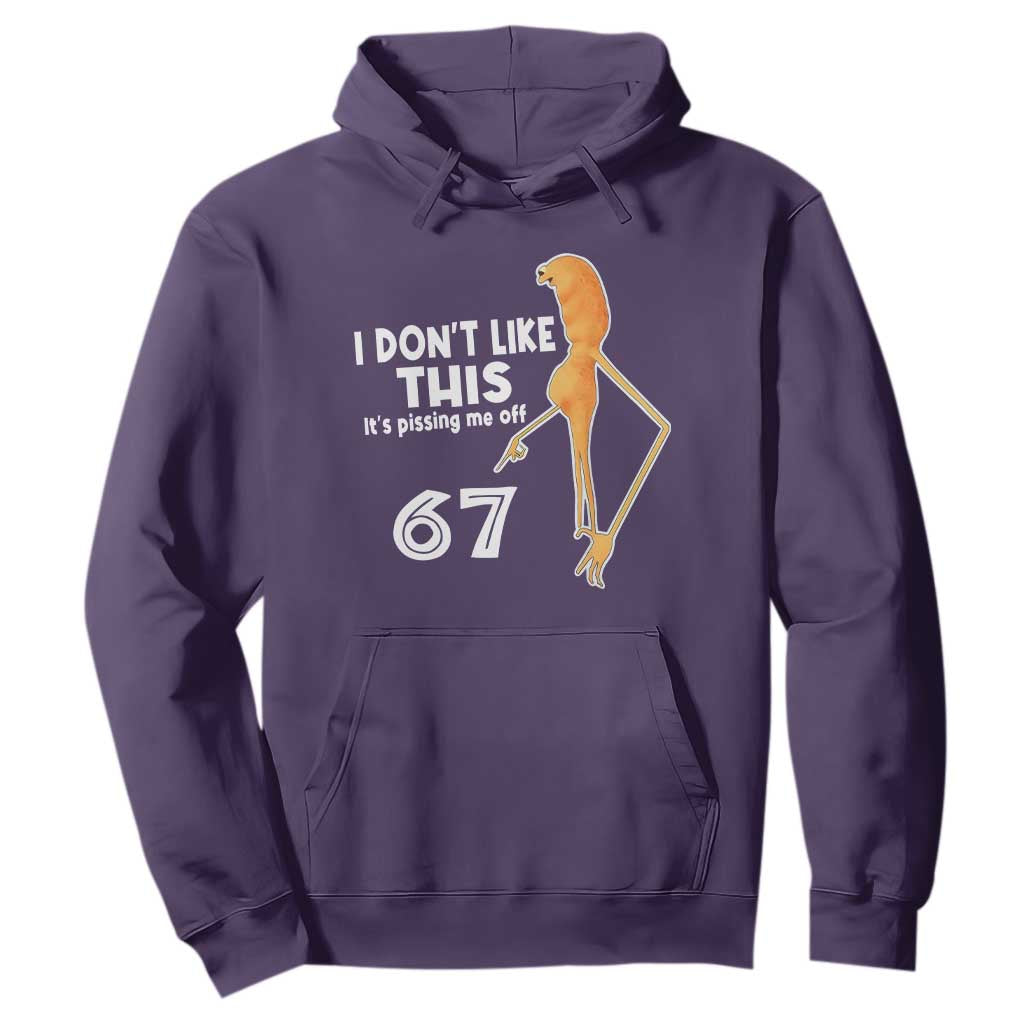 Funny Marcus The Worm 67 Meme Hoodie I Dont Like This Its Pissing Me Off TS11 Purple Print Your Wear