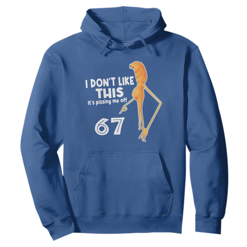 Funny Marcus The Worm 67 Meme Hoodie I Dont Like This Its Pissing Me Off - Print Your Wear