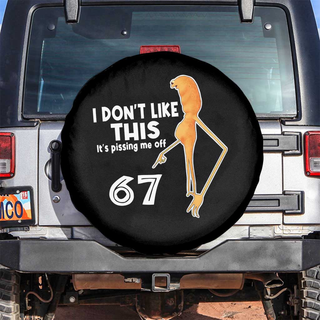 Funny Marcus The Worm 67 Meme Spare Tire Cover I Dont Like This Its Pissing Me Off TS11 No hole Black Print Your Wear