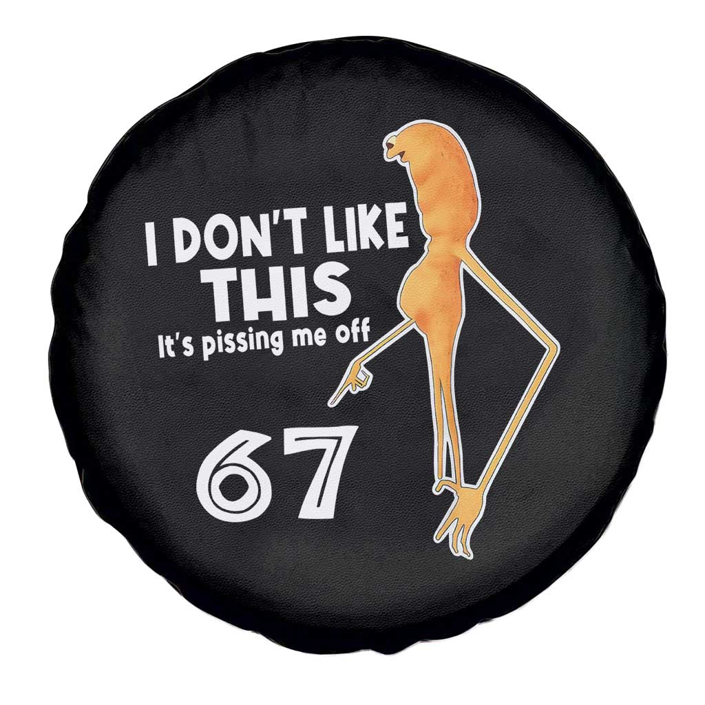 Funny Marcus The Worm 67 Meme Spare Tire Cover I Dont Like This Its Pissing Me Off TS11 Print Your Wear