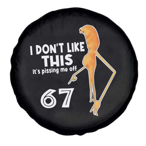 Funny Marcus The Worm 67 Meme Spare Tire Cover I Dont Like This Its Pissing Me Off TS11 Print Your Wear