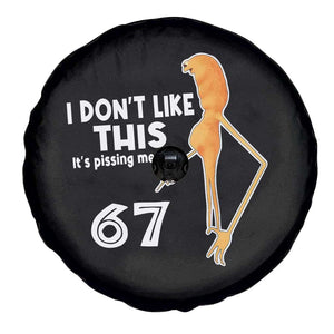 Funny Marcus The Worm 67 Meme Spare Tire Cover I Dont Like This Its Pissing Me Off TS11 Print Your Wear