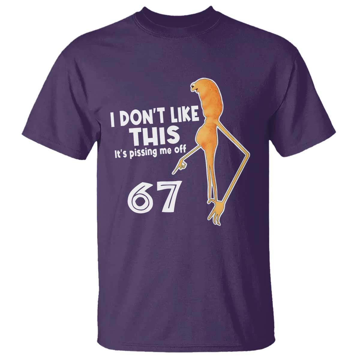 Funny Marcus The Worm 67 Meme T Shirt I Dont Like This Its Pissing Me Off TS11 Purple Print Your Wear
