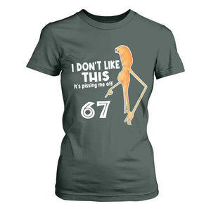 Funny Marcus The Worm 67 Meme T Shirt For Women I Dont Like This Its Pissing Me Off TS11 Dark Forest Green Print Your Wear