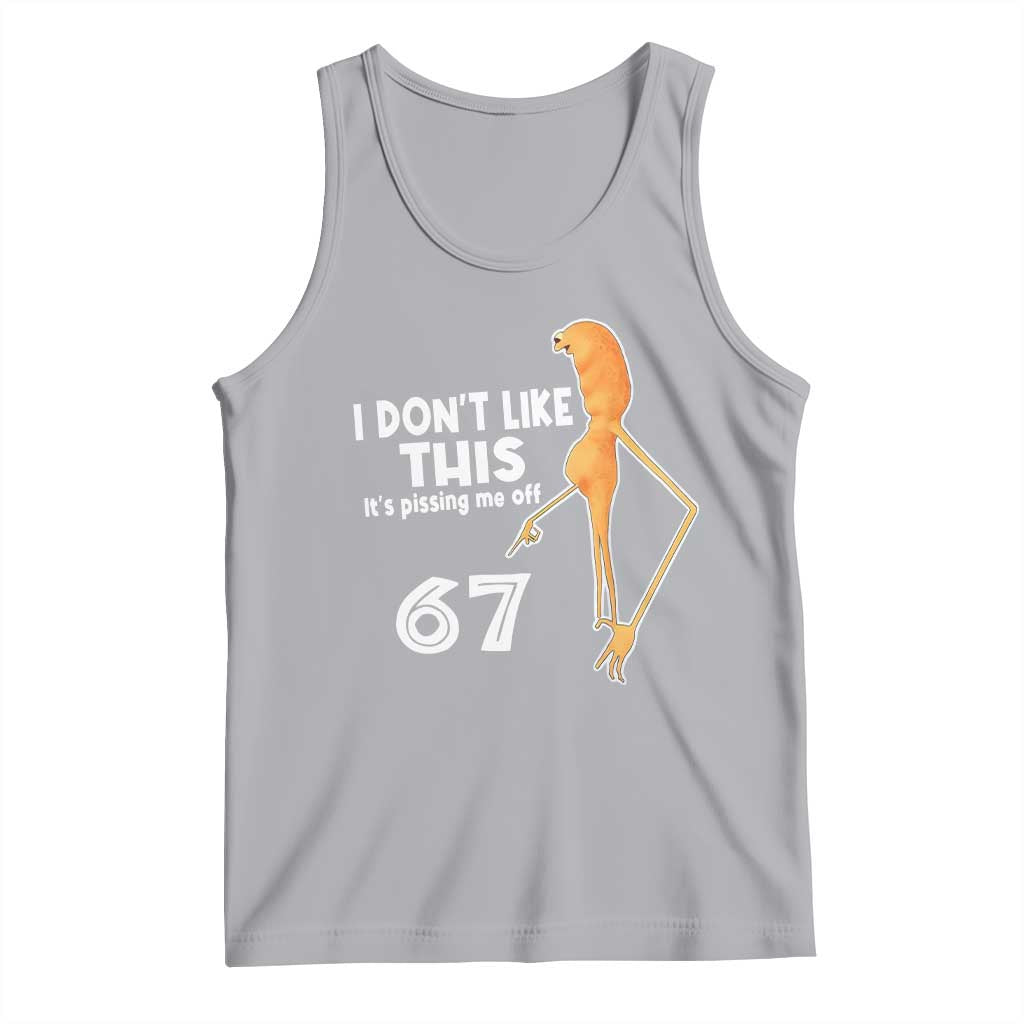 Funny Marcus The Worm 67 Meme Tank Top I Dont Like This Its Pissing Me Off TS11 Athletic Heather Print Your Wear