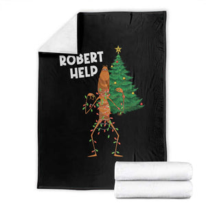 Funny Marcus The Worm Christmas Throw Blanket Robert Help Xmas Tree TS11 Black Print Your Wear