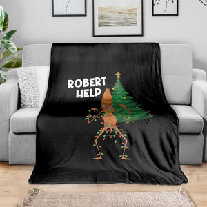 Funny Marcus The Worm Christmas Throw Blanket Robert Help Xmas Tree TS11 Print Your Wear