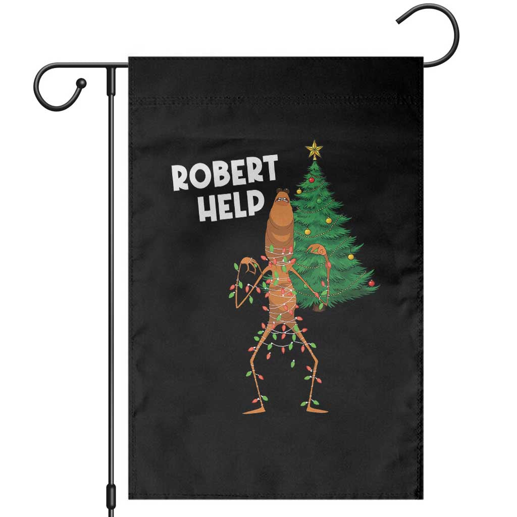 Funny Marcus The Worm Christmas Garden Flag Robert Help Xmas Tree TS11 Black Print Your Wear