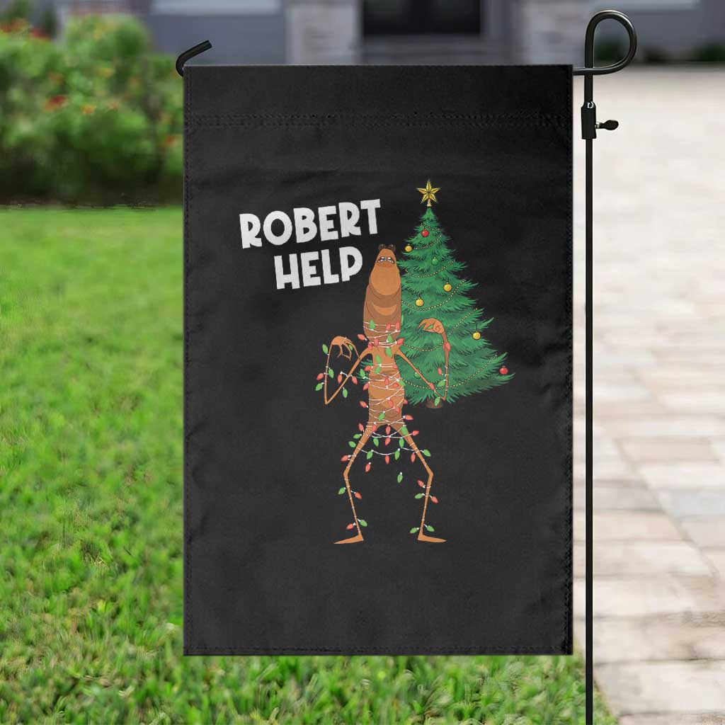 Funny Marcus The Worm Christmas Garden Flag Robert Help Xmas Tree TS11 Print Your Wear