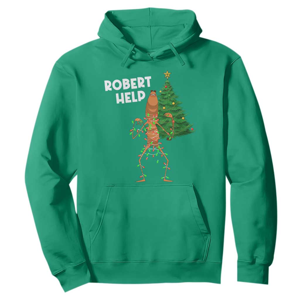 Funny Marcus The Worm Christmas Hoodie Robert Help Xmas Tree TS11 Irish Green Print Your Wear