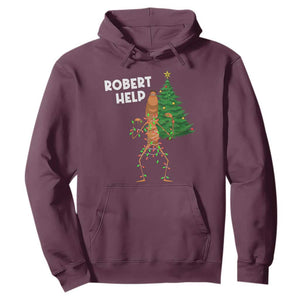 Funny Marcus The Worm Christmas Hoodie Robert Help Xmas Tree - Print Your Wear