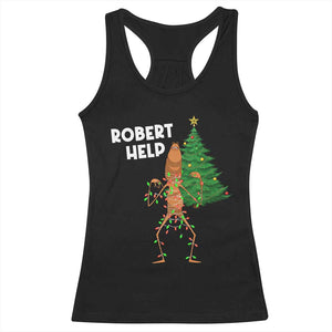 Funny Marcus The Worm Christmas Racerback Tank Top Robert Help Xmas Tree TS11 Black Print Your Wear