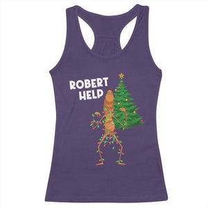 Funny Marcus The Worm Christmas Racerback Tank Top Robert Help Xmas Tree TS11 Purple Print Your Wear