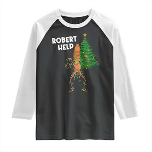 Funny Marcus The Worm Christmas Raglan Shirt Robert Help Xmas Tree TS11 Black White Print Your Wear