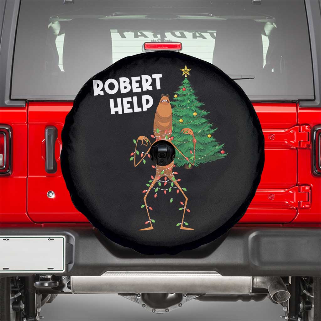 Funny Marcus The Worm Christmas Spare Tire Cover Robert Help Xmas Tree TS11 Black Print Your Wear