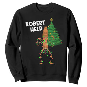 Funny Marcus The Worm Christmas Sweatshirt Robert Help Xmas Tree TS11 Black Print Your Wear