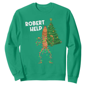 Funny Marcus The Worm Christmas Sweatshirt Robert Help Xmas Tree TS11 Irish Green Print Your Wear