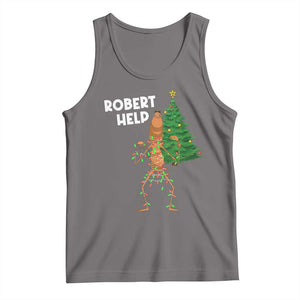 Funny Marcus The Worm Christmas Tank Top Robert Help Xmas Tree TS11 Deep Heather Print Your Wear