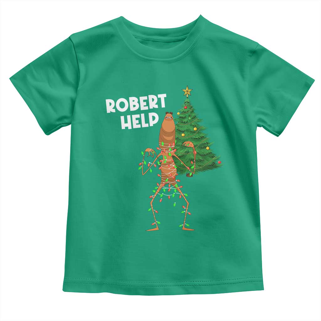 Funny Marcus The Worm Christmas Toddler T Shirt Robert Help Xmas Tree TS11 Irish Green Print Your Wear