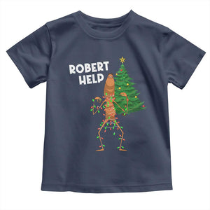 Funny Marcus The Worm Christmas Toddler T Shirt Robert Help Xmas Tree TS11 Navy Print Your Wear