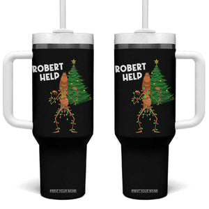 Funny Marcus The Worm Christmas Tumbler With Handle Robert Help Xmas Tree TS11 One Size: 40 oz Black Print Your Wear