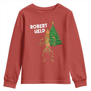 Funny Marcus The Worm Christmas Youth Sweatshirt Robert Help Xmas Tree TS11 Red Print Your Wear