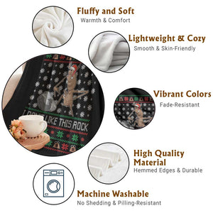 Funny Marcus The Worm Christmas Throw Blanket I Dont Like This Rock Xmas Holiday TS11 Print Your Wear