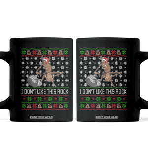 Funny Marcus The Worm Christmas Coffee Mug I Dont Like This Rock Xmas Holiday TS11 Black Print Your Wear
