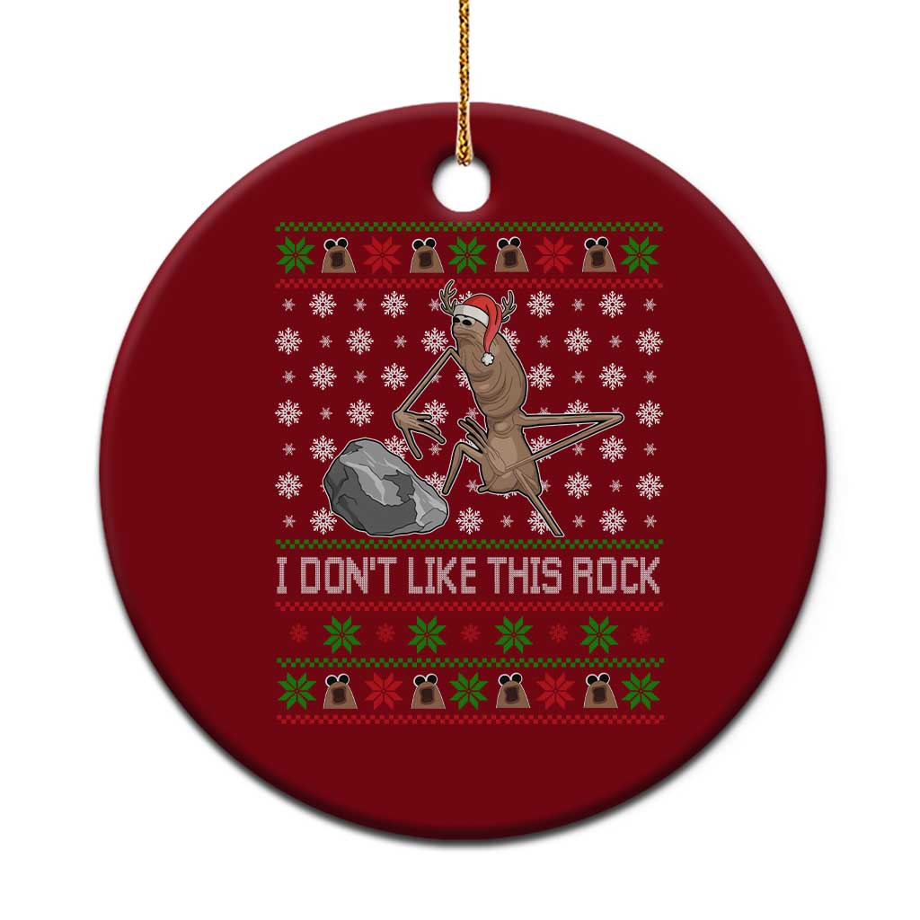 Funny Marcus The Worm Christmas Ceramic Ornament I Dont Like This Rock Xmas Holiday TS11 1pc Red Print Your Wear