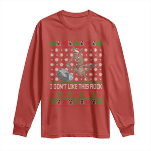 Funny Marcus The Worm Christmas Long Sleeve Shirt I Dont Like This Rock Xmas Holiday TS11 Red Print Your Wear
