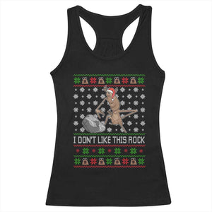 Funny Marcus The Worm Christmas Racerback Tank Top I Dont Like This Rock Xmas Holiday TS11 Black Print Your Wear