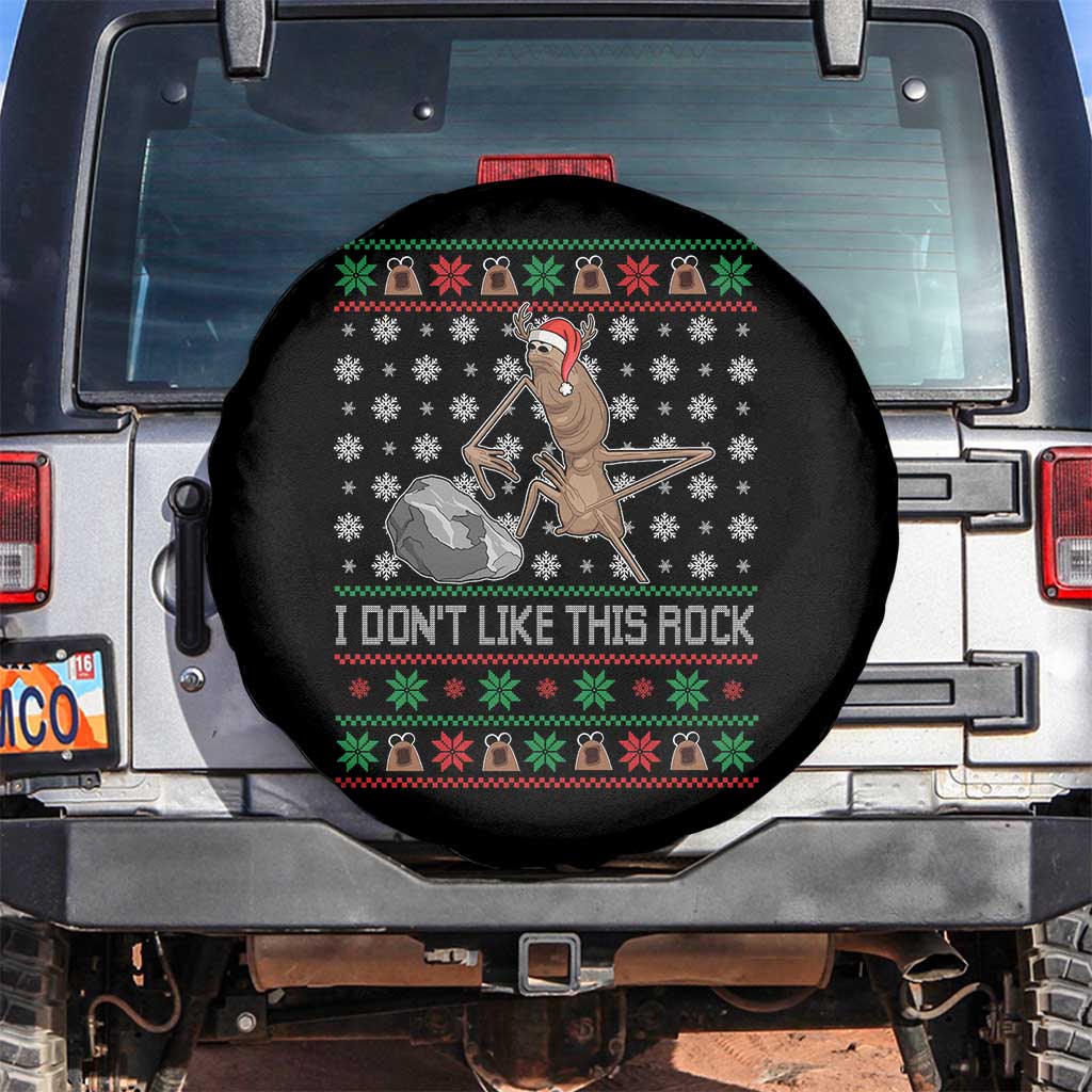 Funny Marcus The Worm Christmas Spare Tire Cover I Dont Like This Rock Xmas Holiday TS11 No hole Black Print Your Wear