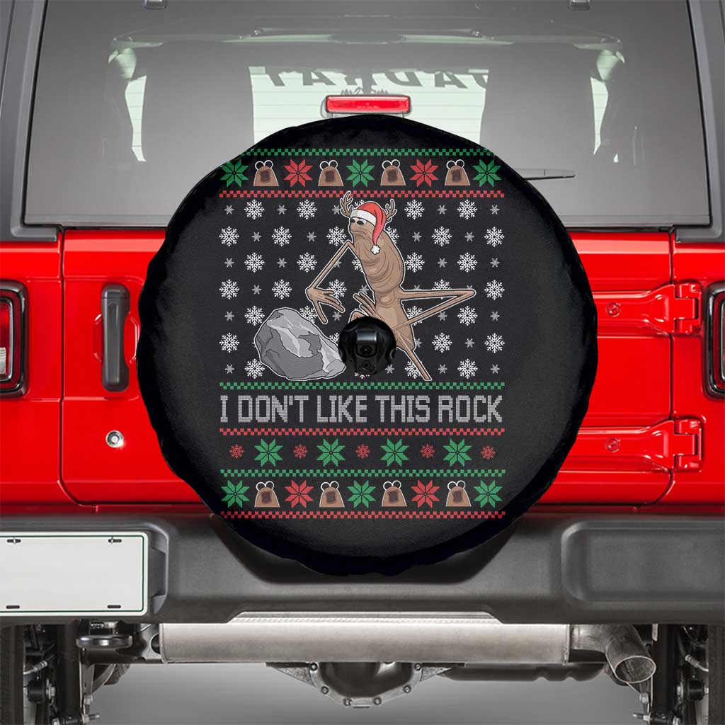 Funny Marcus The Worm Christmas Spare Tire Cover I Dont Like This Rock Xmas Holiday TS11 Black Print Your Wear