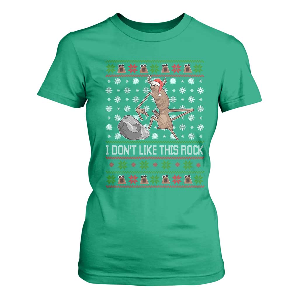 Funny Marcus The Worm Christmas T Shirt For Women I Dont Like This Rock Xmas Holiday TS11 Irish Green Print Your Wear