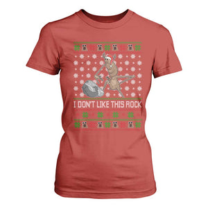 Funny Marcus The Worm Christmas T Shirt For Women I Dont Like This Rock Xmas Holiday TS11 Red Print Your Wear