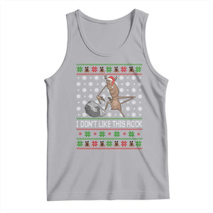 Funny Marcus The Worm Christmas Tank Top I Dont Like This Rock Xmas Holiday TS11 Athletic Heather Print Your Wear
