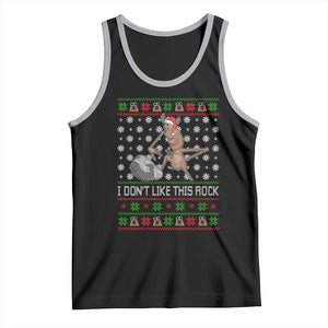 Funny Marcus The Worm Christmas Tank Top I Dont Like This Rock Xmas Holiday TS11 Black Athletic Heather Print Your Wear