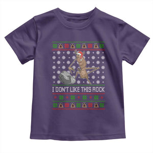 Funny Marcus The Worm Christmas Toddler T Shirt I Dont Like This Rock Xmas Holiday TS11 Purple Print Your Wear