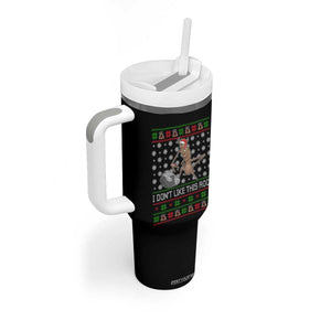 Funny Marcus The Worm Christmas Tumbler With Handle I Dont Like This Rock Xmas Holiday TS11 Print Your Wear