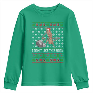 Funny Marcus The Worm Christmas Youth Sweatshirt I Dont Like This Rock Xmas Holiday TS11 Irish Green Print Your Wear