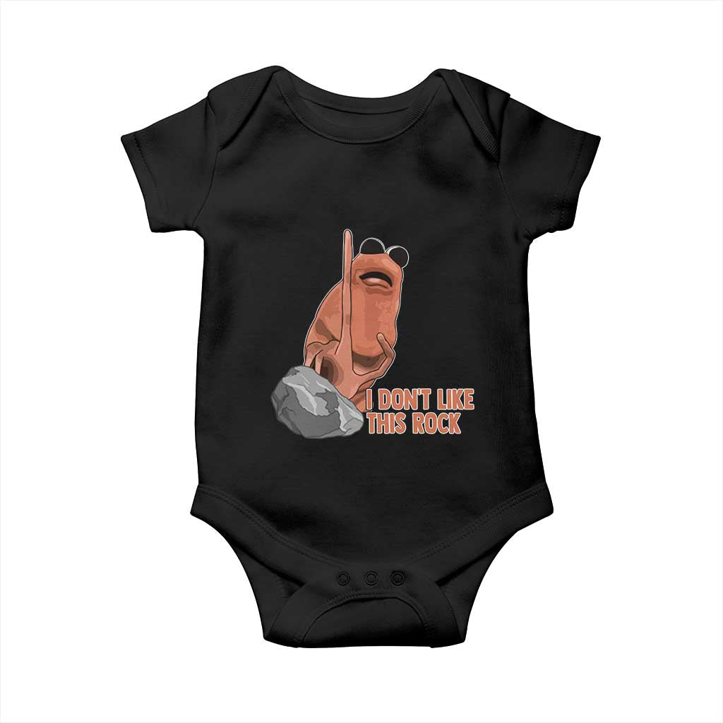 Funny Marcus The Worm Baby Onesie I Dont Like This Rock Meme TS11 Black Print Your Wear