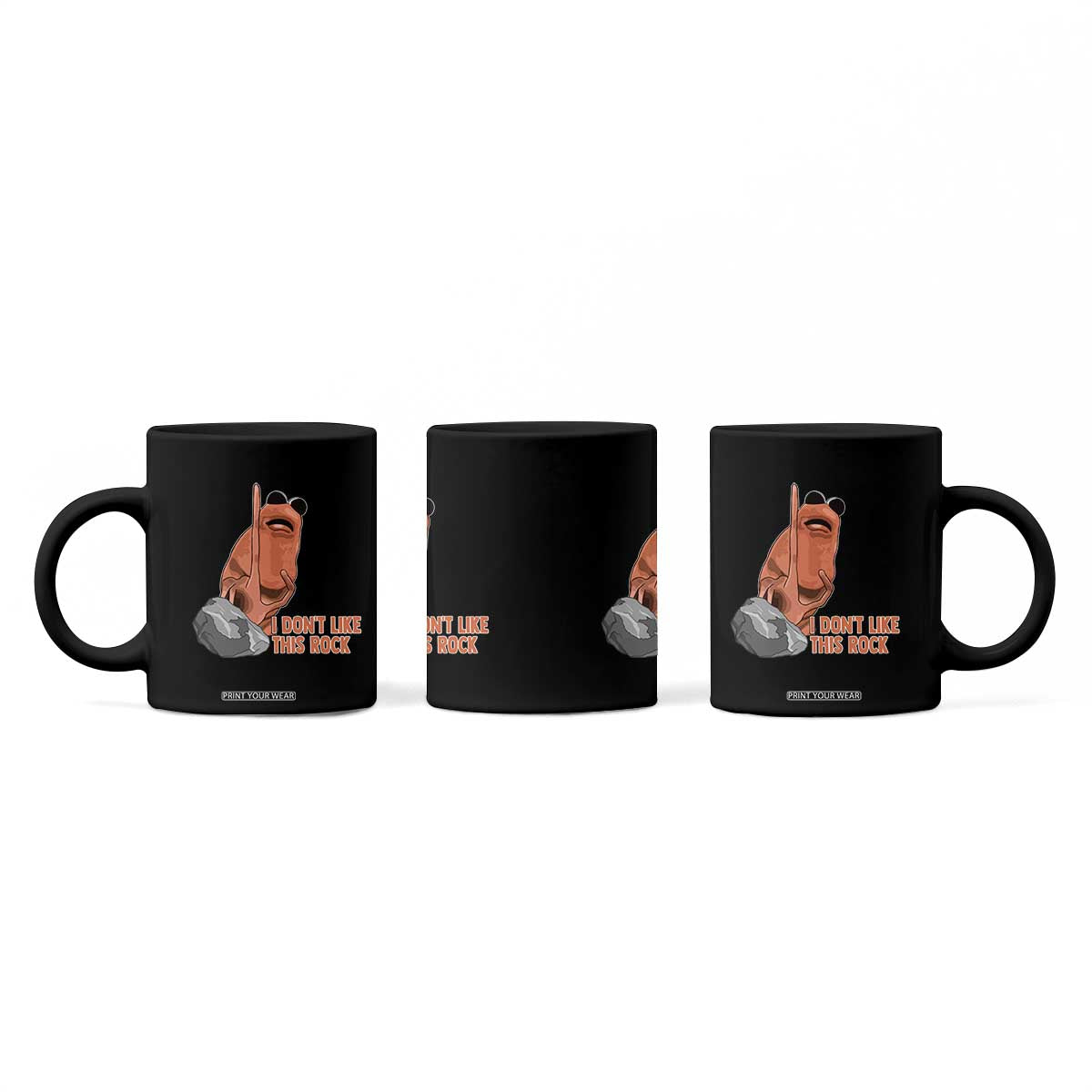 Funny Marcus The Worm Coffee Mug I Dont Like This Rock Meme TS11 Print Your Wear