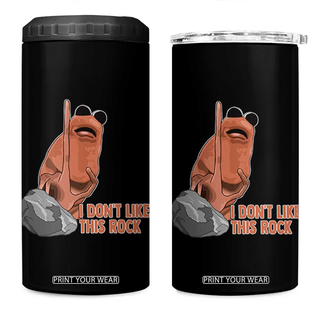 Funny Marcus The Worm 4 in 1 Can Cooler Tumbler I Dont Like This Rock Meme TS11 One Size: 16 oz Black Print Your Wear
