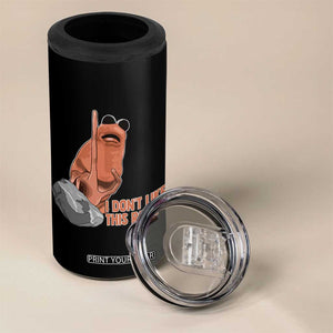 Funny Marcus The Worm 4 in 1 Can Cooler Tumbler I Dont Like This Rock Meme TS11 Print Your Wear