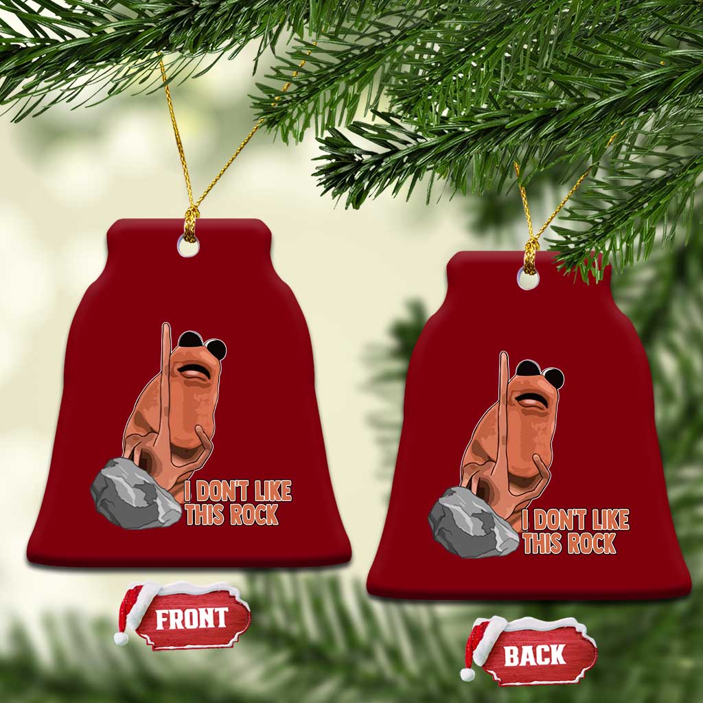 Funny Marcus The Worm Ceramic Ornament I Dont Like This Rock Meme TS11 Print Your Wear