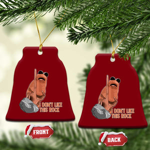 Funny Marcus The Worm Ceramic Ornament I Dont Like This Rock Meme TS11 Print Your Wear