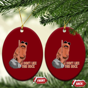 Funny Marcus The Worm Ceramic Ornament I Dont Like This Rock Meme TS11 Print Your Wear